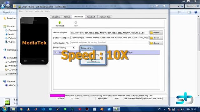 How to flash stock rom in Lenovo K8 Note or other Mediatek device. смотреть онлайн