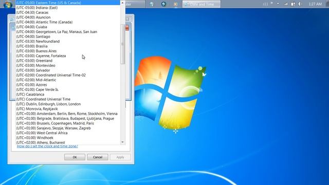 Windows 7: How to adjust your time zone on your computer смотреть онлайн