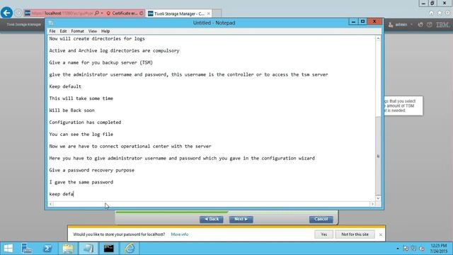 How to configure TSM Server 7.1 Part 2 смотреть онлайн