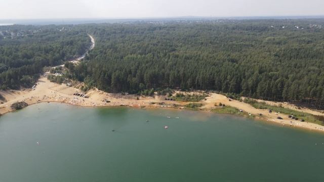 Песчаный Карьер в районе Токсово для купания летом Санкт-Петербург смотреть онлайн