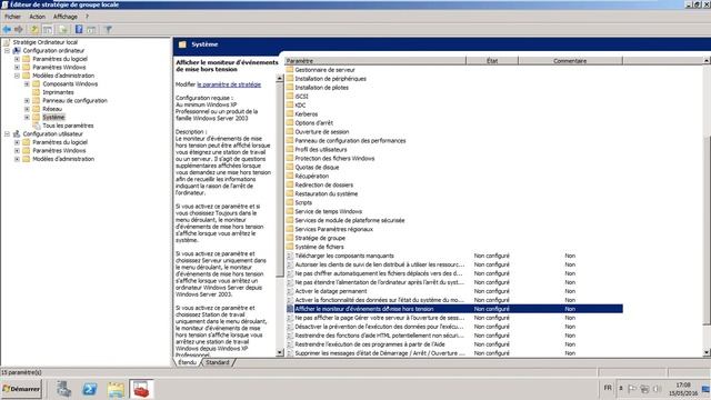 Server 2008 R2 Désactiver le moniteur d’événement de mise hors tension смотреть онлайн