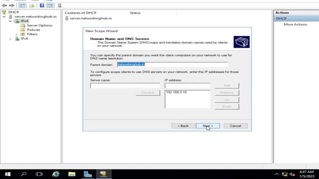 18.DHCP server Configuration in window server смотреть онлайн