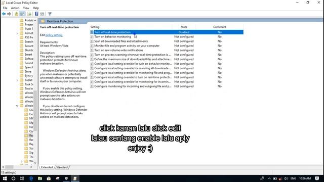 mengatasi masalah windows defender real-time protection tidak bisa di nonaktifkan 2019 смотреть онлайн