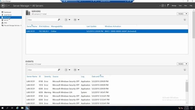 6. Manage servers with Server Manager | Windows Server 2019 Basics смотреть онлайн