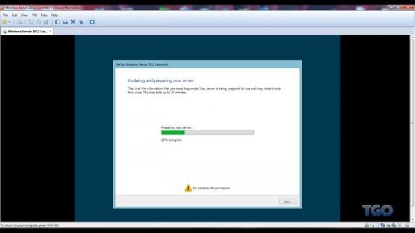 Windows Server 2012 Essentials on VMware Workstation 9