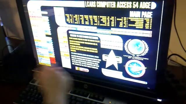 Touchscreen monitor test with LCARS смотреть онлайн
