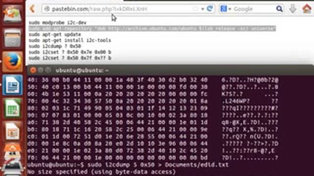 HDMI-writing EDID via I2C under Ubuntu LiveUSB. смотреть онлайн