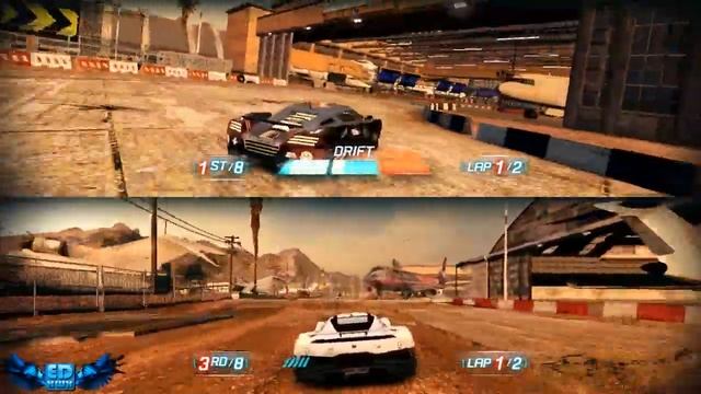 Split Second Velocity PC Gameplay Split Screen Fun Part 2 High Settings 720p HD смотреть онлайн