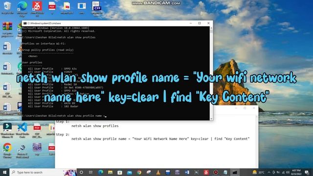 How To Get WiFi Password on Windows 10 | CMD : Show WiFi Password | Recover WiFi Password смотреть онлайн