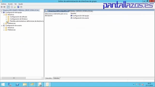 Windows 10 Active Directory GPO: Deshabilitar Firewall de Windows de las redes con dominio. смотреть онлайн