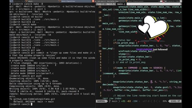 Building a Text Editor In C - Cleaning Up смотреть онлайн