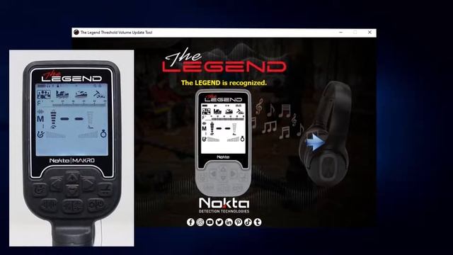 Nokta Legend Threshold Volume Update Tool for Windows смотреть онлайн