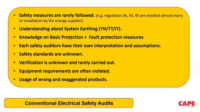 Electrical Safety Audits part 1 main presentation смотреть онлайн