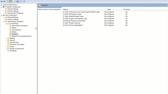 Disable/Enable Uninstall control panel in Windows 7. смотреть онлайн