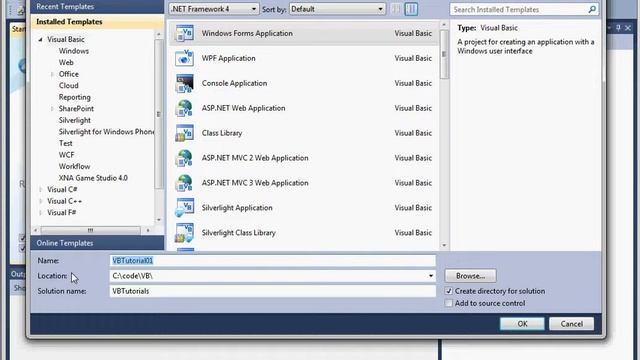 VB Tutorial 01 - Getting Started with Visual Studio смотреть онлайн