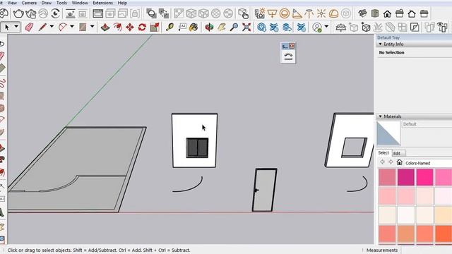 How do you make a window on a curved wall in SketchUp | How to Install Window & Door on Curved wall смотреть онлайн
