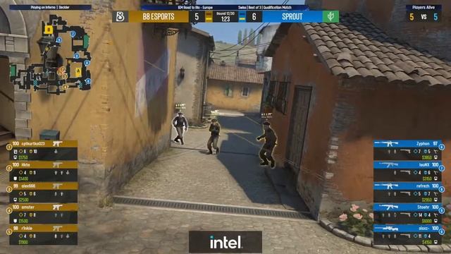B8 vs. Sprout - Map 3 [Inferno] - IEM Road to Rio 2022 Europe RMR A смотреть онлайн