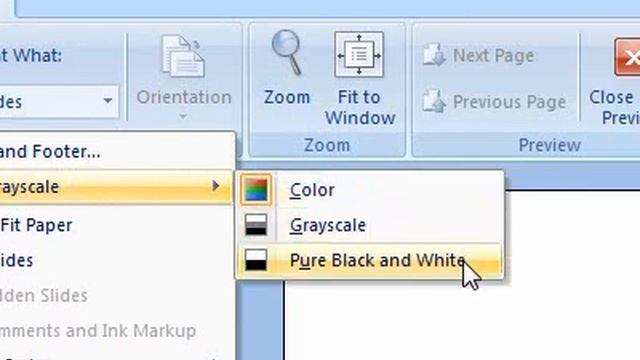 How to print a presentation in black and white смотреть онлайн
