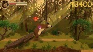 Маша и медведь догонялки!!!