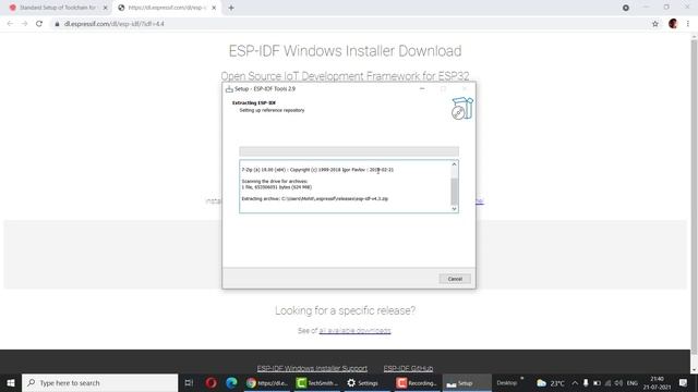 Installing ESP-IDF On Windows 10