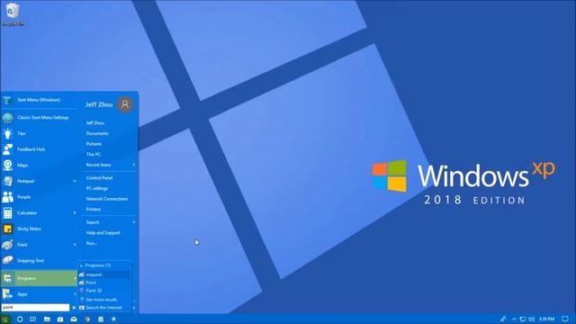 Windows XP 2018 Edition Theme for Windows 10 смотреть онлайн