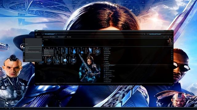 Alita Battle Angel theme for Windows 10 20H2 (preview) смотреть онлайн