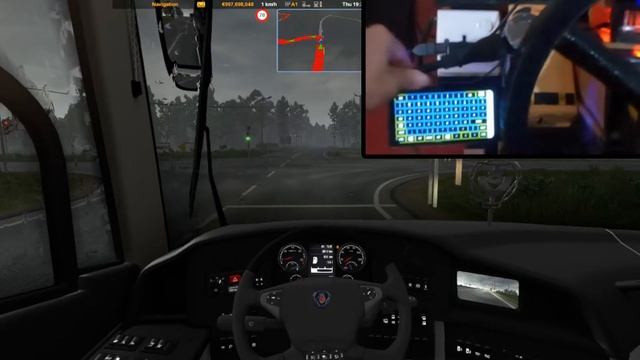 Homemade steering wheel+gear system+pedals system for Euro Truck Simulator 2 смотреть онлайн