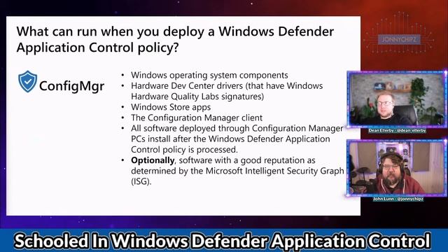 Jonnychipz Schooled In - Windows Defender Application Control with Dean Ellerby смотреть онлайн