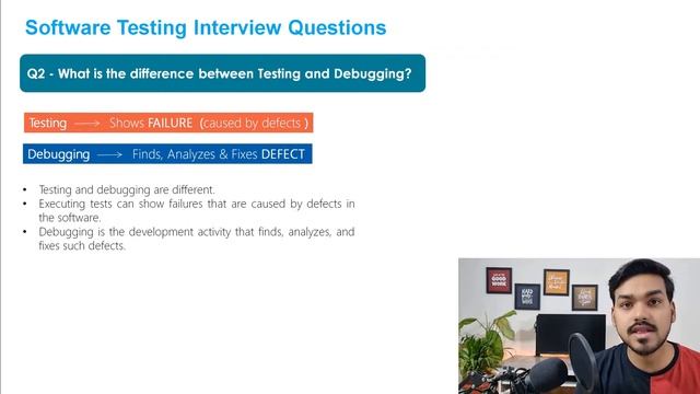 Testing and Debugging | Important Software Testing Interview Question #2 смотреть онлайн