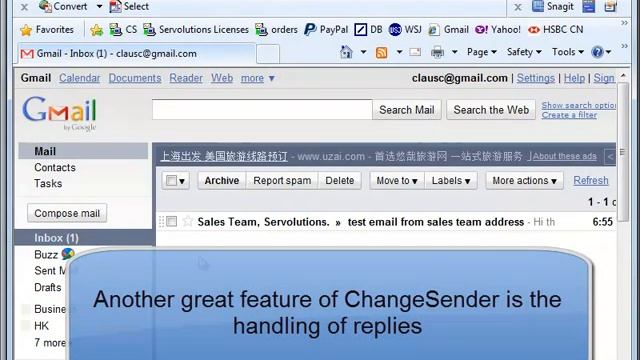 ChangeSender - choose your own sender address in Outlook with Exchange смотреть онлайн