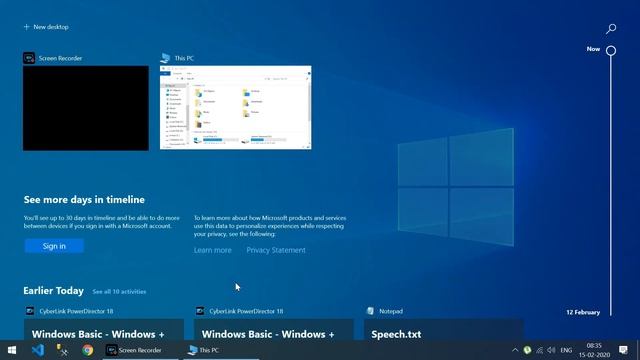 Open task view to switch the application windows using shortcut key смотреть онлайн