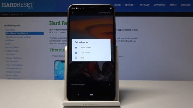 How to Change Wallpaper in Nokia 8.1 - Update Home Screen смотреть онлайн