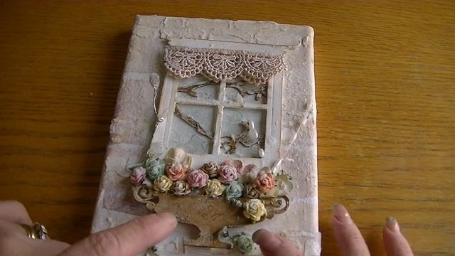 Small Canvas using Tim Holtz Window Die 10 16 13 смотреть онлайн