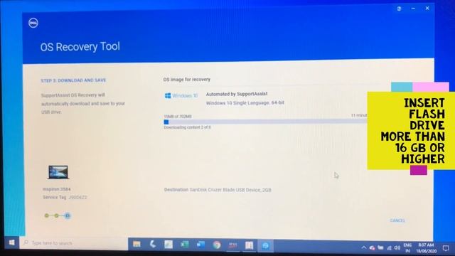 How Create factory restore Windows10 Recovery Media Dell notebook desktop pc смотреть онлайн