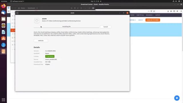 How to install Zoom Desktop in Ubuntu 20.04 смотреть онлайн