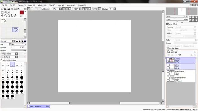 Create a Brush Tutorial : Paint Tool Sai смотреть онлайн