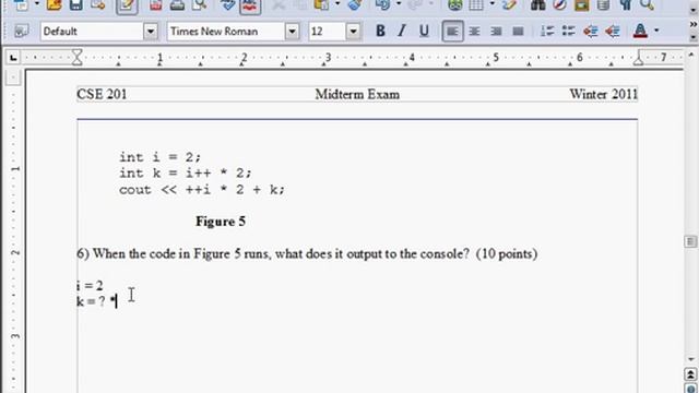 CSUSB CSE201 Lecture 13: Midterm Solutions смотреть онлайн