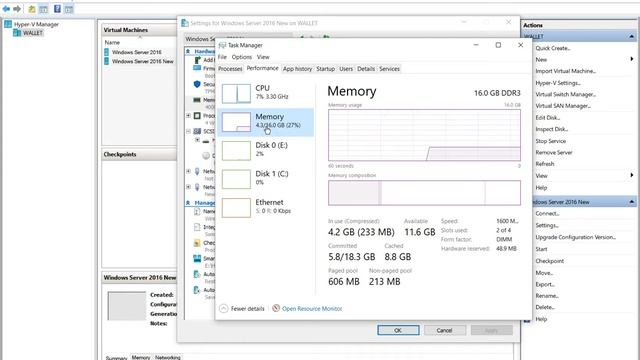 How to safely increase Hyper V RAM in Windows 10 смотреть онлайн