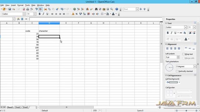 Apache OpenOffice Calc Tutorial - char Function | Apache OpenOffice 4 Calc смотреть онлайн
