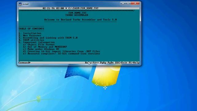 tutorial install Turbo Assembler versi 5.0 finish смотреть онлайн