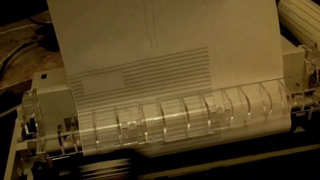 ASCII art on dot matrix printer (high-speed draft) смотреть онлайн