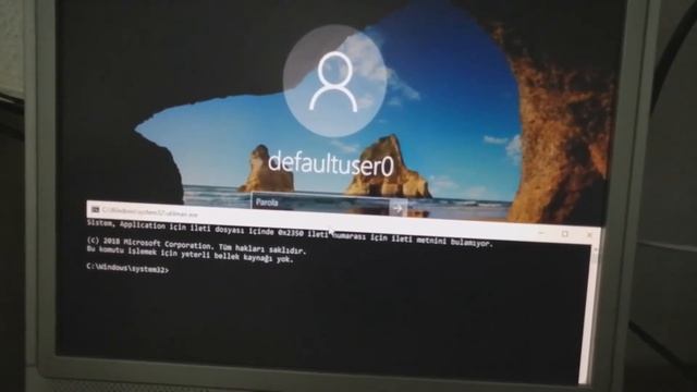 Defaultuser0 Sorunu Çözüm! [Programsız]