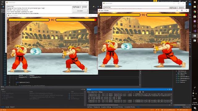 WIP: Networked Street Fighter Windows Forms C# смотреть онлайн