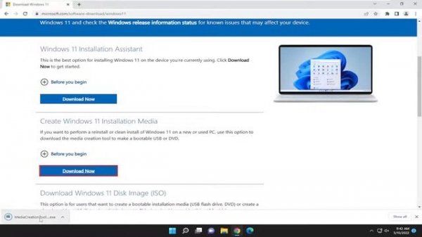 Fix Media Creation Tool Not Working in Windows 11
