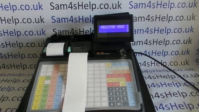 **WARNING** J PAPER END Error Message Sam4S ER-900 Series Cash Registers смотреть онлайн