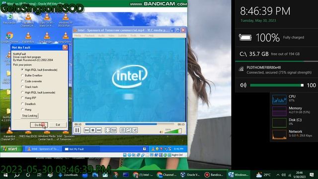 Intel Logo 2009 Has BSOD VM (Windows XP) смотреть онлайн