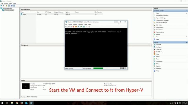 Ubuntu installation in Windows 10 - Hyper-V смотреть онлайн