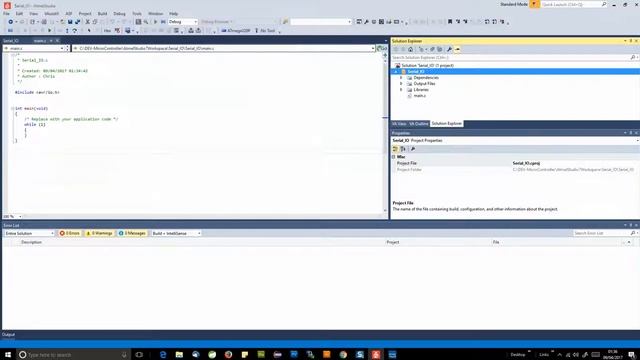 Atmel Studio 7 - Setting Up a Project смотреть онлайн
