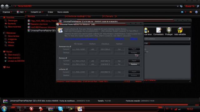 Tema hud red premium windows 7 смотреть онлайн
