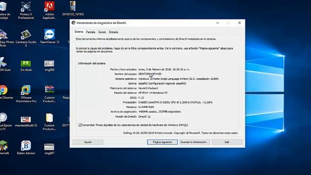 Comando DXDIAG смотреть онлайн